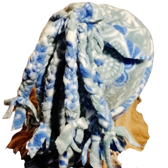 🗺️ Homemade Fleece Braided Dreadlocks Hat Scully Winter Cap, NEW! - Picture 4 of 6